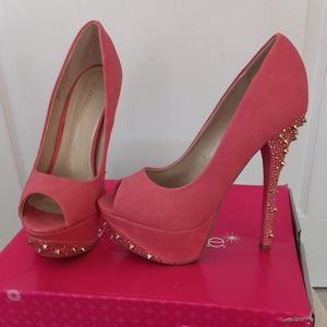 ShoeDazzle "Edith" platform rhinestone heels